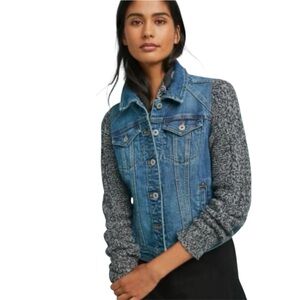 Anthropologie Pilcro Sweater Jean Jacket Size Medium